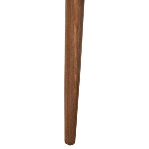 Dining chair James Hm18259 teak wood with champagne fabric 57x52x76cm.