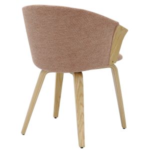 Dining chair Jesper .01 plywood construction in damascus oak-redwood 61x54x74hcm Hm9977