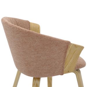 Dining chair Jesper .01 plywood construction in damascus oak-redwood 61x54x74hcm Hm9977