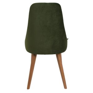 Dining chair Kassandra textile in green color 48*56*94