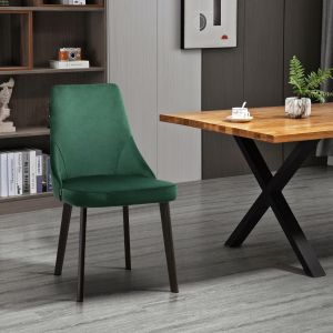 Dining chair Marietta in green color 48*47*91