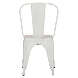 Dining chair Melita- Relix Pro Hm8641.41 metal in matte white 44x47x84.5hcm.