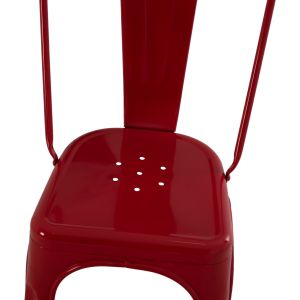 Dining chair Melita-pro Relix Hm8641.44 metal in red 44x47x84.5hcm.