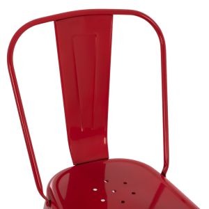 Dining chair Melita-pro Relix Hm8641.44 metal in red 44x47x84.5hcm.
