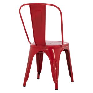 Dining chair Melita-pro Relix Hm8641.44 metal in red 44x47x84.5hcm.