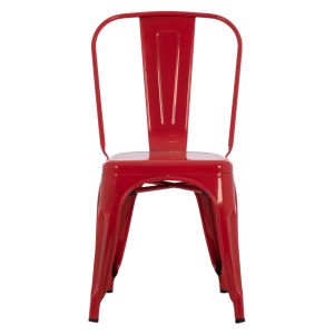 Dining chair Melita-pro Relix Hm8641.44 metal in red 44x47x84.5hcm.