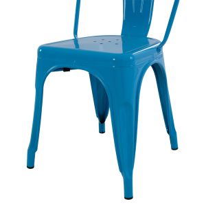 Dining chair Melita-pro Relix Hm8641.48 metal in blue 44x47x84.5hcm.