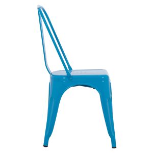 Dining chair Melita-pro Relix Hm8641.48 metal in blue 44x47x84.5hcm.