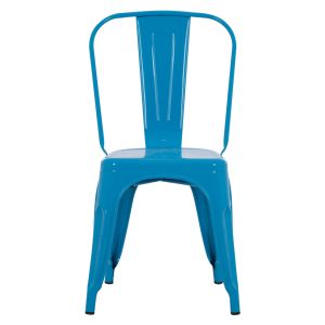 Dining chair Melita-pro Relix Hm8641.48 metal in blue 44x47x84.5hcm.