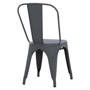 Dining chair Melita-pro Relix Hm8641.50 metal in gray 44x47x84.5hcm.
