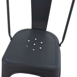 Dining chair Melita-pro Relix Hm8641.50 metal in gray 44x47x84.5hcm.