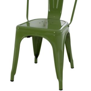 Dining chair Melita-pro Relix Hm8641.53 metal in light olive green 44x47x84.5hcm.