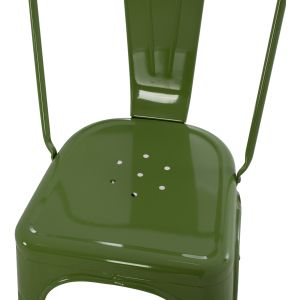 Dining chair Melita-pro Relix Hm8641.53 metal in light olive green 44x47x84.5hcm.