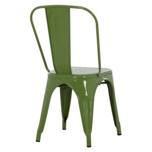 Dining chair Melita-pro Relix Hm8641.53 metal in light olive green 44x47x84.5hcm.