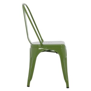 Dining chair Melita-pro Relix Hm8641.53 metal in light olive green 44x47x84.5hcm.