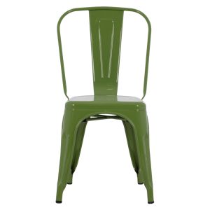 Dining chair Melita-pro Relix Hm8641.53 metal in light olive green 44x47x84.5hcm.