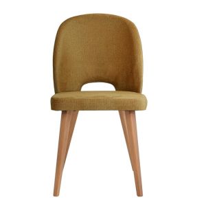 Dining chair New Bella tobacco color fabric 48x56x85cm