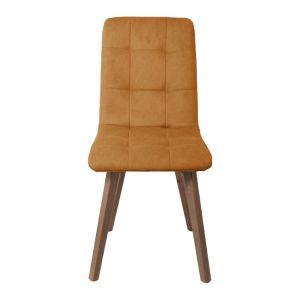 Dining chair New T-17 yellow with gray legs 42*48*87