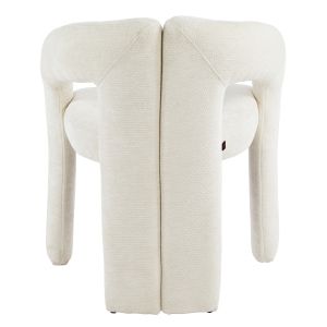 Dining chair Neza Hm18362.02, ecru color, linen, 64x50x76.5 cm.