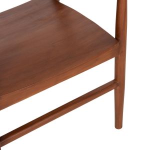 Dining chair Nioni Hm9476.01 made of teak wood, walnut color 57x53x77hcm