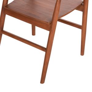 Dining chair Nioni Hm9476.01 made of teak wood, walnut color 57x53x77hcm