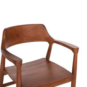 Dining chair Nioni Hm9476.01 made of teak wood, walnut color 57x53x77hcm