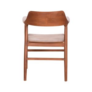 Dining chair Nioni Hm9476.01 made of teak wood, walnut color 57x53x77hcm