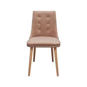 Dining chair Sandra Lux with beige fabric 45x50x85cm