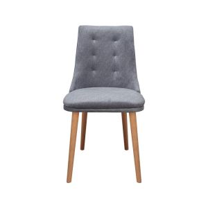 Dining chair Sandra Luxgray-beige fabric 45x50x85cm