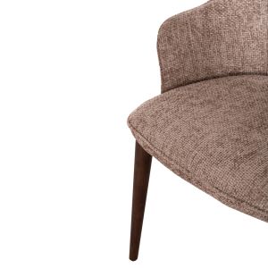 Dining chair Swaive Horizon Sm18102.02 beige fabric - walnut ash legs 61x61.5x84cm.