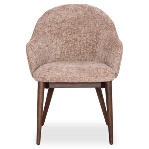 Dining chair Swaive Horizon Sm18102.02 beige fabric - walnut ash legs 61x61.5x84cm.