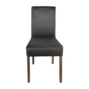 Dining chair T-11 Sawana with gray fabric and gray oak legs, dimensions 45x45x90cm