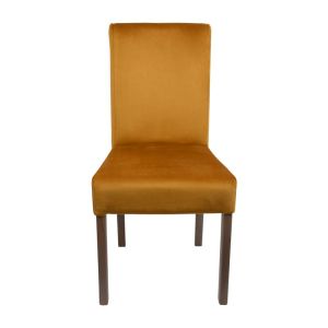 Dining chair T-11 Sawana with mustard fabric and gray oak legs, dimensions 45x45x90cm