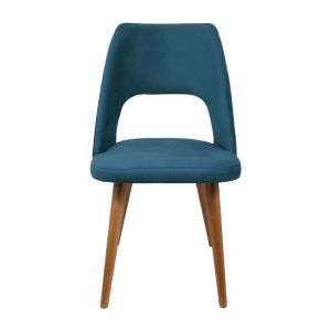 Dining chair T-5 Luxpetrol fabric and golden oak legs, dimensions 49x55x86cm