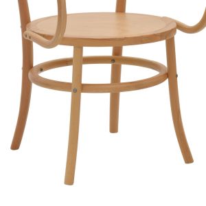 Dining chair Verfie solid beech wood natural color 55x50x83cm