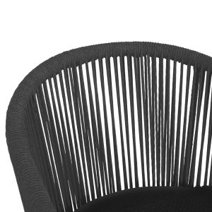 Dining chair Xantion Hm6472.01 gray aluminum-rope-olefin cushion 59x60x78cm.