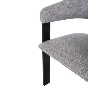 Dining chair Zarra wood in black-light gray lady 55.5x59x81.5hcm Hm9970