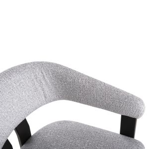 Dining chair Zarra wood in black-light gray lady 55.5x59x81.5hcm Hm9970