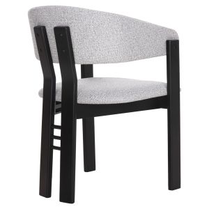Dining chair Zarra wood in black-light gray lady 55.5x59x81.5hcm Hm9970