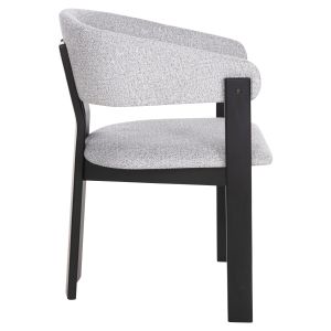Dining chair Zarra wood in black-light gray lady 55.5x59x81.5hcm Hm9970