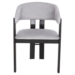 Dining chair Zarra wood in black-light gray lady 55.5x59x81.5hcm Hm9970