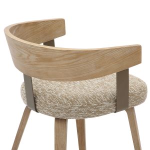 Dining chair kitchen .01 plywood frame and legs-beige fabric 55.5x53.5x70hcm Hm9981