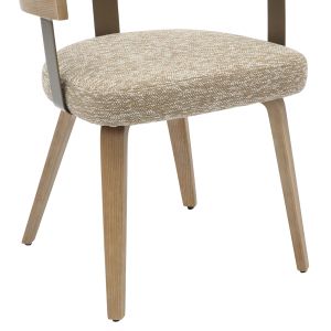 Dining chair kitchen .01 plywood frame and legs-beige fabric 55.5x53.5x70hcm Hm9981