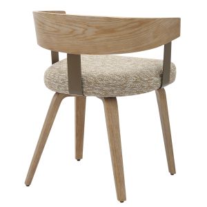 Dining chair kitchen .01 plywood frame and legs-beige fabric 55.5x53.5x70hcm Hm9981
