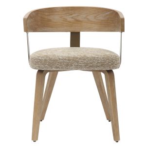 Dining chair kitchen .01 plywood frame and legs-beige fabric 55.5x53.5x70hcm Hm9981