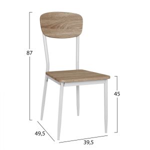 Dining chair, sonoma color Hm8373,02