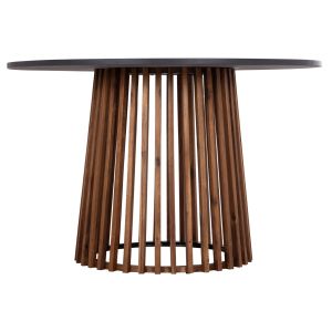 Garden table Cristobal Hm6235 tropical acacia solid wood - cement top Φ120x77cm.
