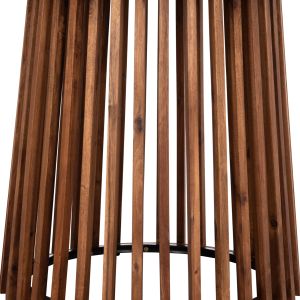 Garden table Cristobal Hm6235 tropical acacia solid wood - cement top Φ120x77cm.