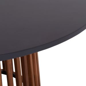 Garden table Cristobal Hm6235 tropical acacia solid wood - cement top Φ120x77cm.