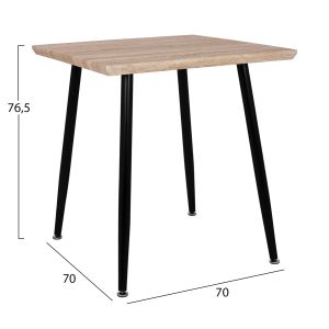 Dining table 70x70 sonoma color Hm8335,01